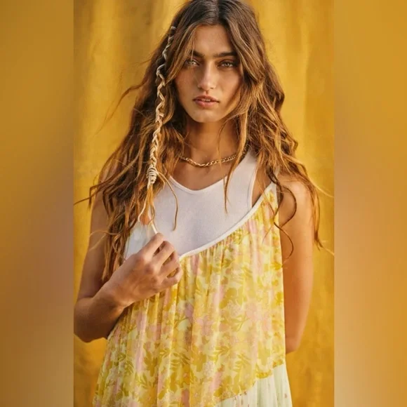 NWOT Free People Luna Grace Maxi Dress - Picture 3 of 6